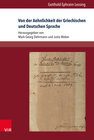 Buchcover Von der Aehnlichkeit der Griechischen und Deutschen Sprache