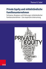 Buchcover Private Equity und mittelständische Familienunternehmen