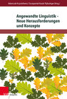 Buchcover Angewandte Linguistik – Neue Herausforderungen und Konzepte