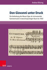 Buchcover Don Giovanni unter Druck