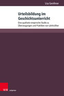 Buchcover Urteilsbildung im Geschichtsunterricht