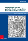 Buchcover Darstellung und Funktion politischer Rhetorik in ausgewählten Dramen der englischen Renaissance