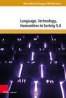 Buchcover Language, Technology, Humanities in Society 5.0