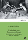 Buchcover Schokolade statt Bergmannsschnaps