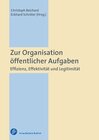 Buchcover Zur Organisation öffentlicher Aufgaben