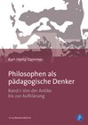 Buchcover Philosophen als pädagogische Denker