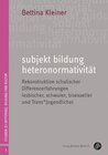 Buchcover subjekt bildung heteronormativität