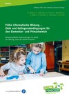 Buchcover Frühe informatische Bildung – Ziele und Gelingensbedingungen für den Elementar- und Primarbereich