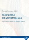 Buchcover Föderalismus als Konfliktregelung
