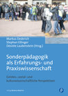 Buchcover Sonderpädagogik als Erfahrungs- und Praxiswissenschaft