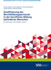 Buchcover Qualifizierung des Berufsbildungspersonals in der beruflichen Bildung behinderter Menschen
