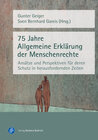 Buchcover 75 Jahre Allgemeine Erklärung der Menschenrechte