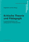 Buchcover Kritische Theorie und Pädagogik