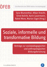 Buchcover Soziale, informelle und transformative Bildung