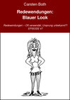 Buchcover Redewendungen: Blauer Look