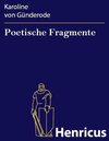 Buchcover Poetische Fragmente