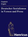 Buchcover Deutscher Sozialismus in Versen und Prosa