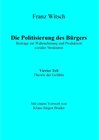 Buchcover Die Politisierung des Bürgers, 4.Teil: Theorie der Gefühle