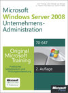 Buchcover Windows Server 2008 Unternehmens-Administration - Original Microsoft Training für Examen 70-647, 2. Auflage überarbeitet