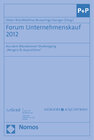 Buchcover Forum Unternehmenskauf 2012