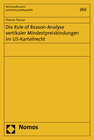 Buchcover Die Rule of Reason-Analyse vertikaler Mindestpreisbindungen im US-Kartellrecht