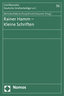Buchcover Rainer Hamm - Kleine Schriften