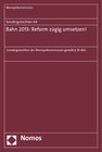 Buchcover Sondergutachten 64: Bahn 2013: Reform zügig umsetzen!