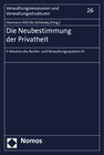 Buchcover Die Neubestimmung der Privatheit