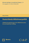 Buchcover Deutschlands Mittelmeerpolitik