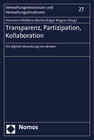 Buchcover Transparenz, Partizipation, Kollaboration