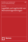 Buchcover Legalität und Legitimität von Mandatsträgerbeiträgen