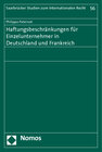 Buchcover Haftungsbeschränkungen für Einzelunternehmer in Deutschland und Frankreich