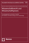 Buchcover Wissenschaftsrecht und Wissenschaftspraxis