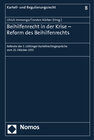 Buchcover Beihilfenrecht in der Krise - Reform des Beihilfenrechts