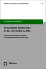 Buchcover Ausländische Studierende an der Universität zu Köln