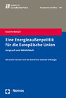 Buchcover Eine Energieaußenpolitik für die Europäische Union