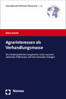 Buchcover Agrarinteressen als Verhandlungsmasse