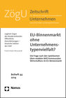 Buchcover EU-Binnenmarkt ohne Unternehmenstypenvielfalt?