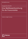 Buchcover Hauptgutachten 2012/2013. Eine Wettbewerbsordnung für die Finanzmärkte