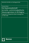 Buchcover Die Staatsanwaltschaft als rechts- und kriminalpolitische Steuerungsinstanz im NS-Regime