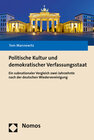 Buchcover Politische Kultur und demokratischer Verfassungsstaat