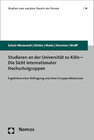 Buchcover Studieren an der Universität zu Köln - Die Sicht internationaler Hochschulgruppen
