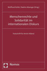 Buchcover Menschenrechte und Solidarität im internationalen Diskurs