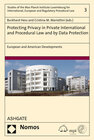 Buchcover Protecting Privacy in Private International and Procedural Law and by Data Protection