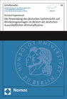 Buchcover Die Anwendung des deutschen Sachenrechts auf Windenergieanlagen im Bereich der deutschen Ausschließlichen Wirtschaftszon