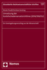 Buchcover Umsetzung der Kartellschadensersatzrichtlinie (2014/104/EU)