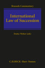 Buchcover International Law of Succession