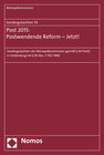 Buchcover Sondergutachten 74: Post 2015: Postwendende Reform - Jetzt!