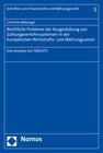 Buchcover Rechtliche Probleme der Ausgestaltung von Zahlungsverkehrssystemen in der Europäischen Wirtschafts- und Währungsunion