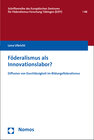 Buchcover Föderalismus als Innovationslabor?